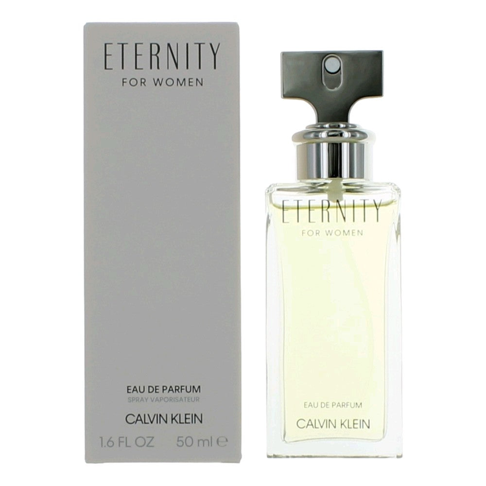Bottle of Eternity by Calvin Klein, 1.6 oz Eau De Parfum Spray for Women